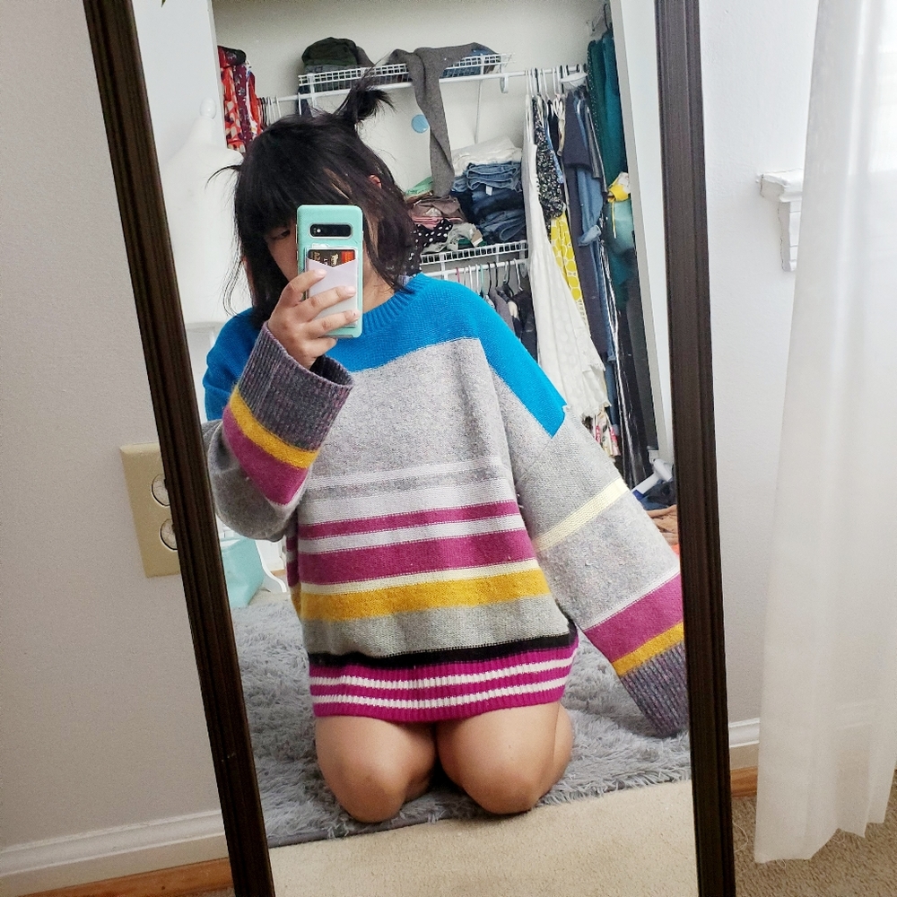 SONIA BY SONIA RYKIEL Striped Boxy Sweater